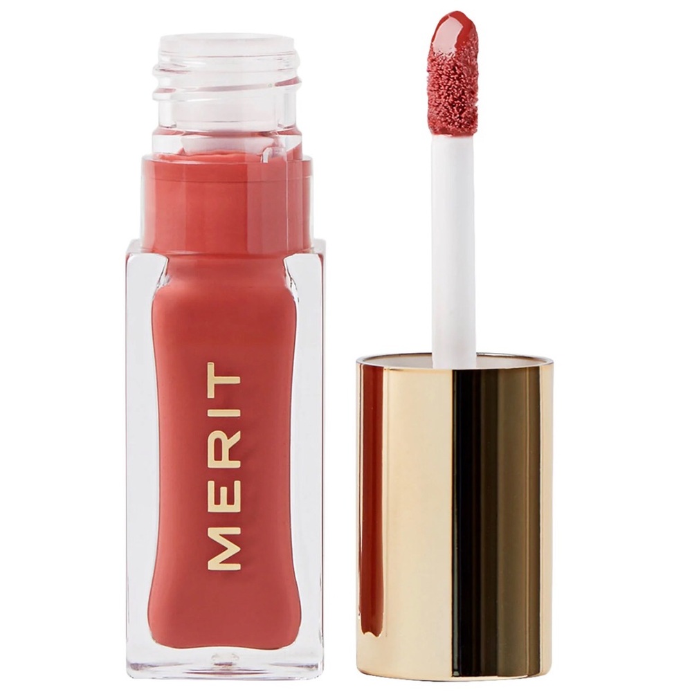 💋NIB💋 MERIT ✨Pink Beet✨ Shade Slick Hydrating Tinted Lip Oil